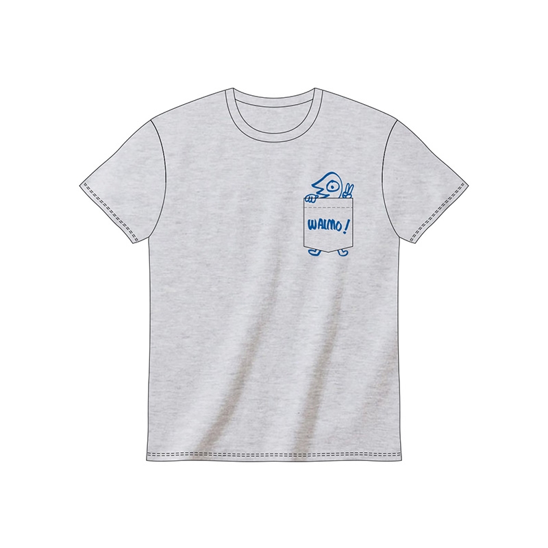 （トータス松本デザイン） わいもくんポケットTシャツ 【アッシュ】 | TAISUKE SHOP
